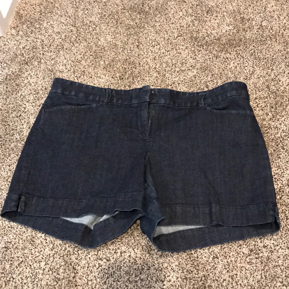 Jean shorts. The Limited tailored short